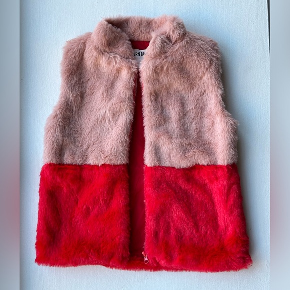 Sovereign Code Girls' Steffany Faux Fur Zip Vest size 3 NWT - Picture 3 of 8